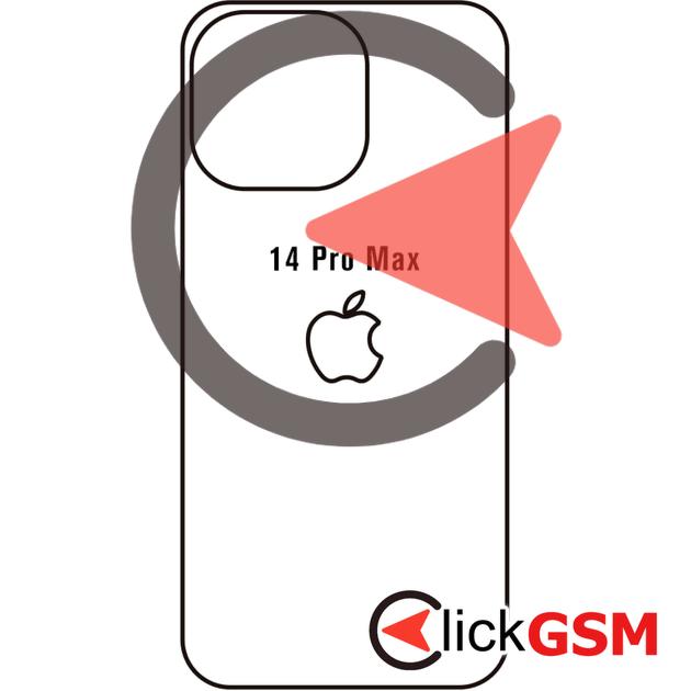 Folie Protectie Spate Skin Carbon Apple iPhone 14 Pro Max