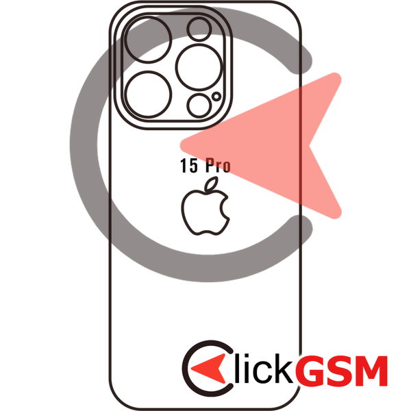 Folie Protectie Spate Silicon TPU Apple iPhone 15 Pro
