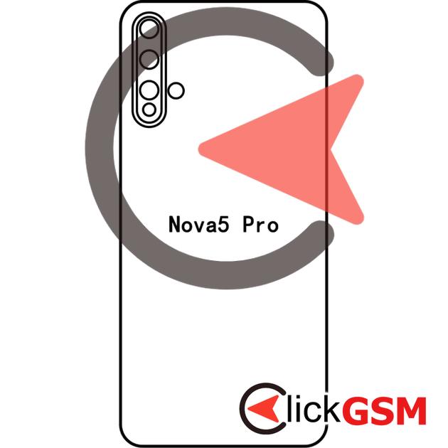 Folie Protectie Spate Skin Carbon Huawei nova 5 Pro ik8