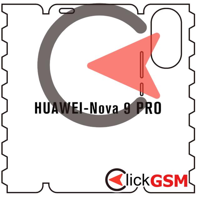 Folie Protectie Completa Spate Skin Carbon Huawei nova 9 Pro