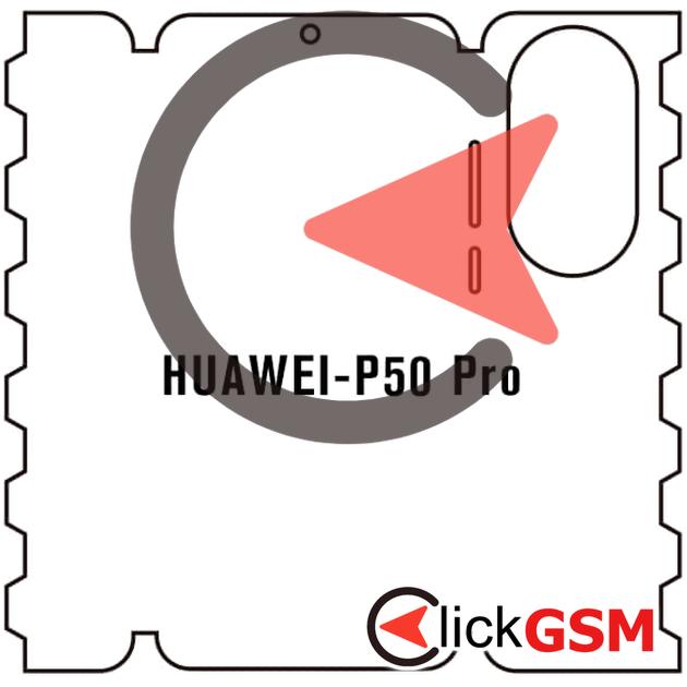 Folie Protectie Completa Spate Skin Carbon Huawei P50 Pro