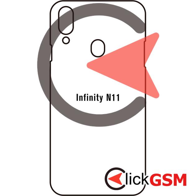 Folie Protectie Spate UV Silicon Micromax Infinity N11 2dq0