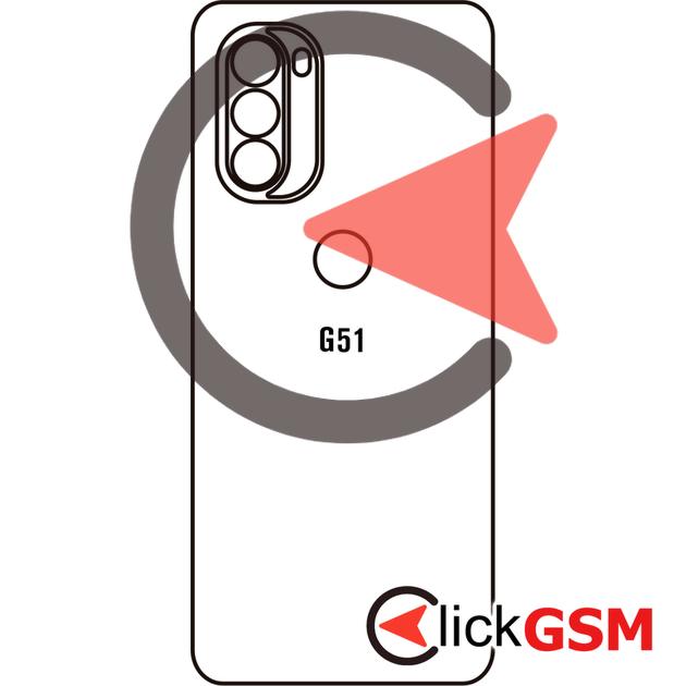 Folie Protectie Spate UV Silicon Motorola Moto G51 5G