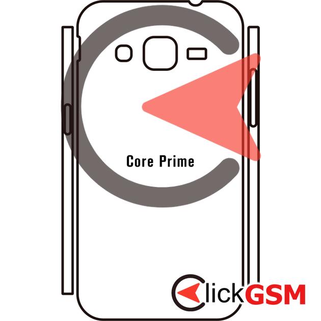 Folie Protectie Completa Spate Skin Carbon Samsung Galaxy Core Prime VE