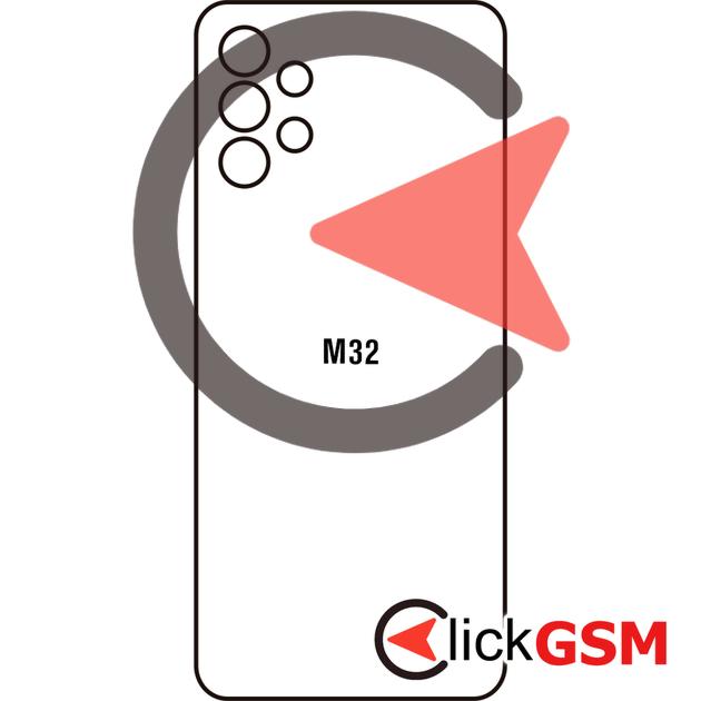 Folie Protectie Spate Skin Glitter Samsung Galaxy M32 5G 2ln8
