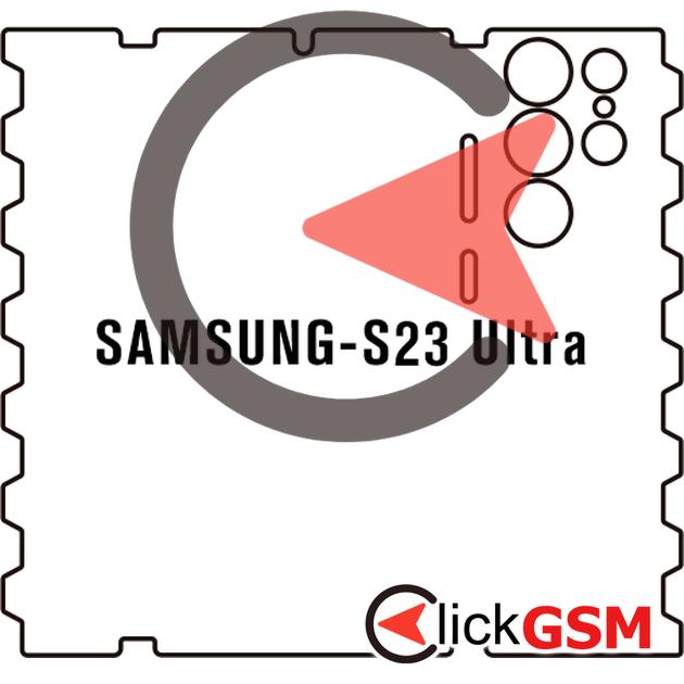 Folie Protectie Completa Spate UV Silicon Samsung Galaxy S23 Ultra