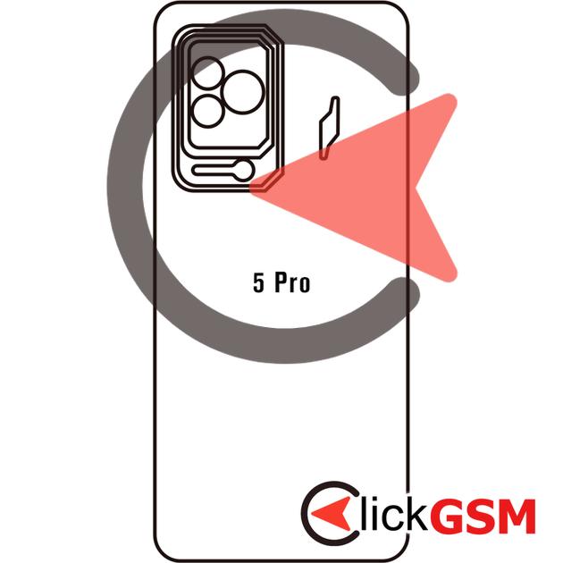Folie Protectie Spate UV Silicon Xiaomi Black Shark 5 Pro 1r5e