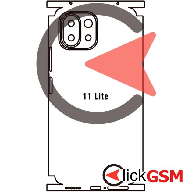 Folie Protectie Completa Spate Skin Glitter Xiaomi 11 Lite 5G NE