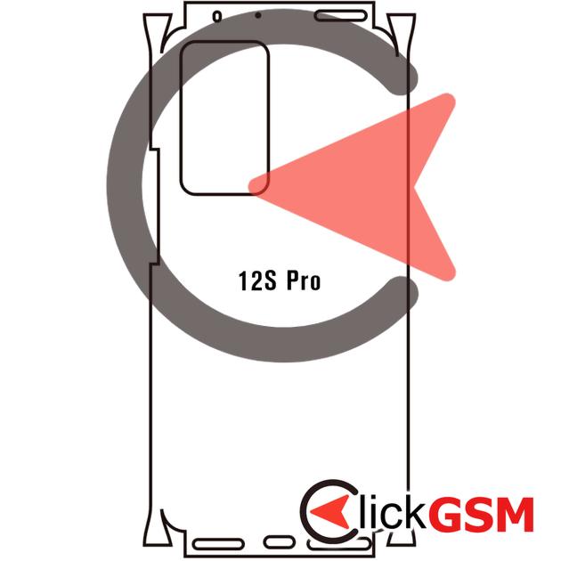 Folie Protectie Completa Spate UV Silicon Xiaomi 12S Pro