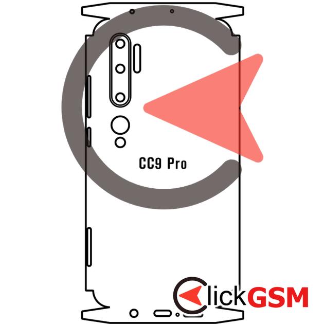 Folie Protectie Completa Spate UV Silicon Xiaomi Mi CC9 Pro