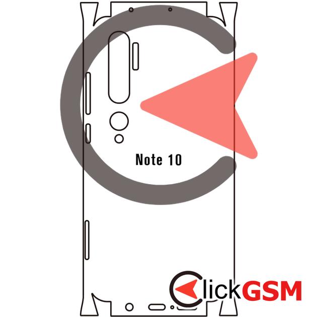 Folie Protectie Completa Spate UV Silicon Xiaomi Mi Note 10