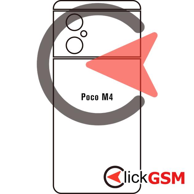 Folie Protectie Spate UV Silicon Xiaomi POCO M4 5G 1tsq