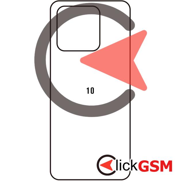Folie Protectie Spate UV Silicon Xiaomi Redmi 10