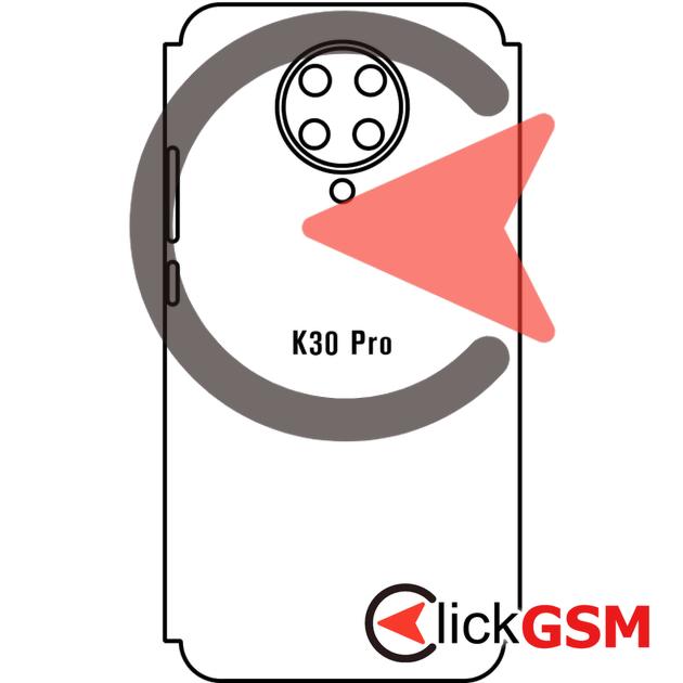Folie Protectie Completa Spate Skin Carbon Xiaomi Redmi K30 Pro