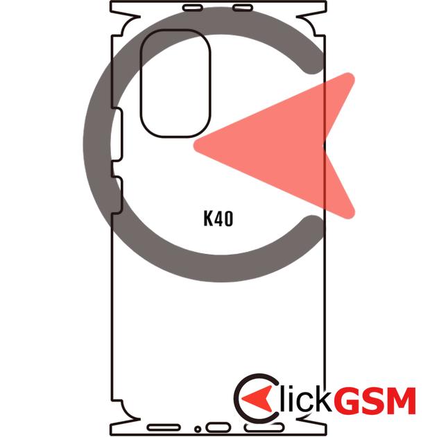 Folie Protectie Completa Spate Skin Carbon Xiaomi Redmi K40