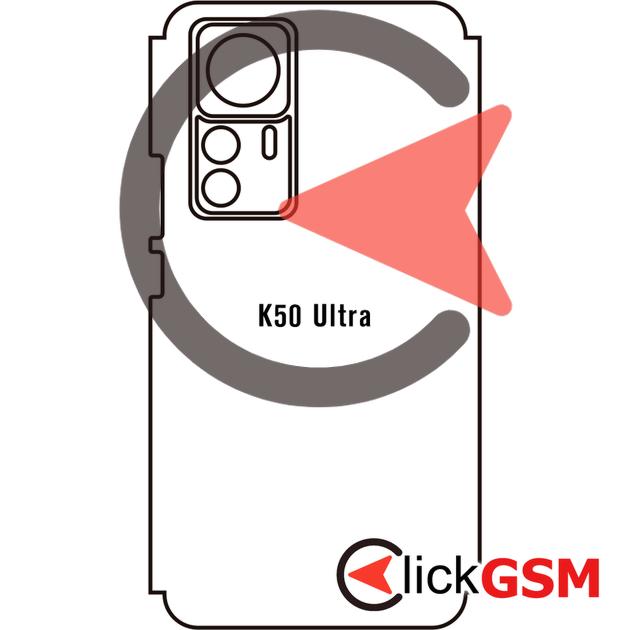 Folie Protectie Completa Spate UV Silicon Xiaomi Redmi K50 Ultra