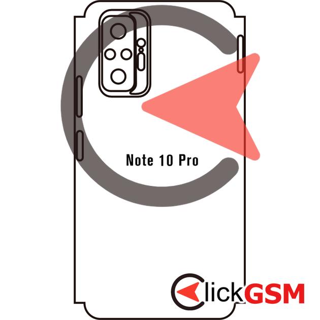 Folie Protectie Completa Spate Skin Matte Xiaomi Redmi Note 10 Pro