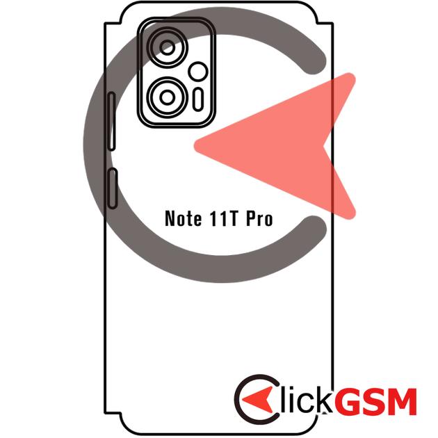 Folie Protectie Completa Spate Skin Carbon Xiaomi Redmi Note 11T Pro 2vs9