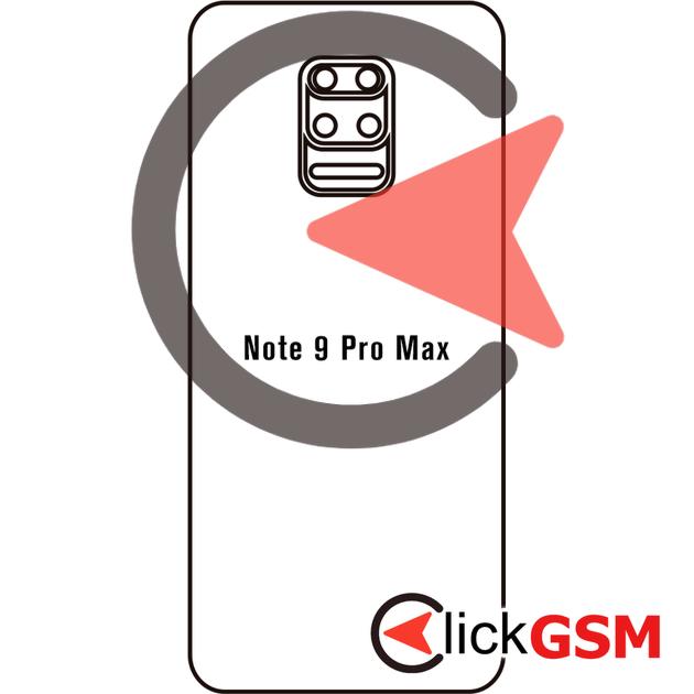 Folie Protectie Spate UV Silicon Xiaomi Redmi Note 9 Pro Max