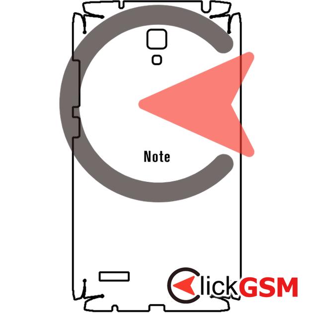 Folie Protectie Completa Spate UV Silicon Xiaomi Redmi Note