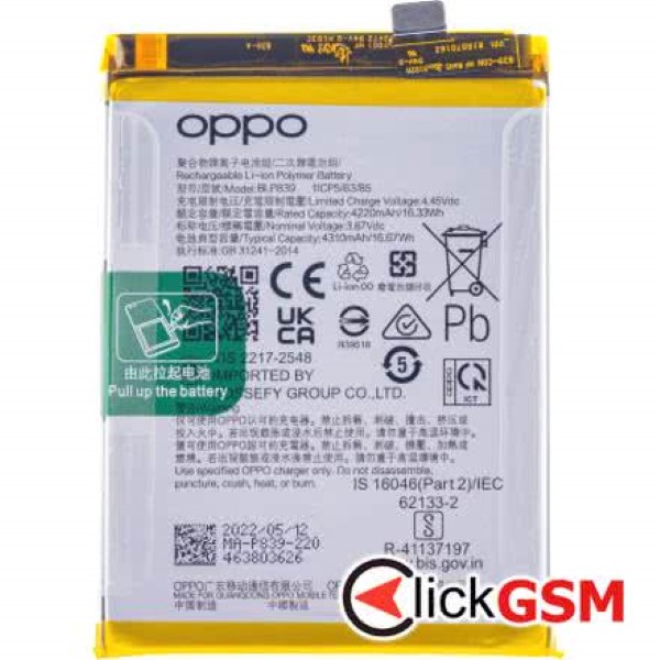 Baterie Originala Oppo F19 Pro+ 5G 2x9s