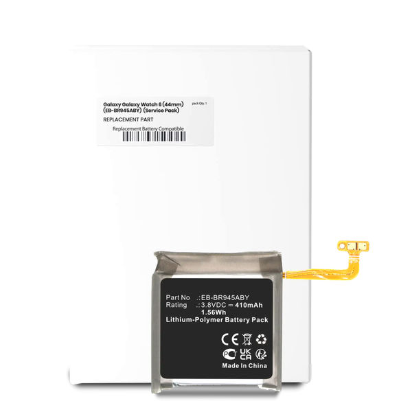 Samsung Galaxy Watch 6 44mm   · Replacement Battery For Samsung Galaxy Watch 6 (44mm) EB-BR945ABY) (Service Pack)