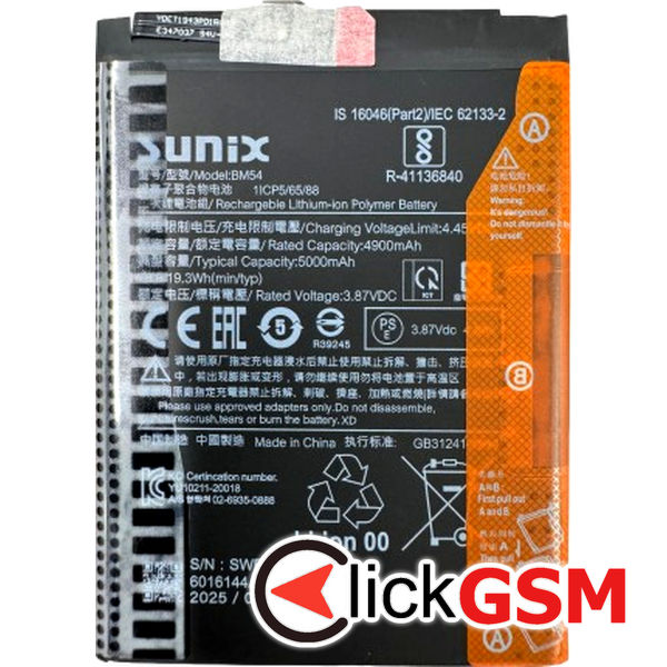 Piesa Baterie Xiaomi Redmi Note 9t 5cqg