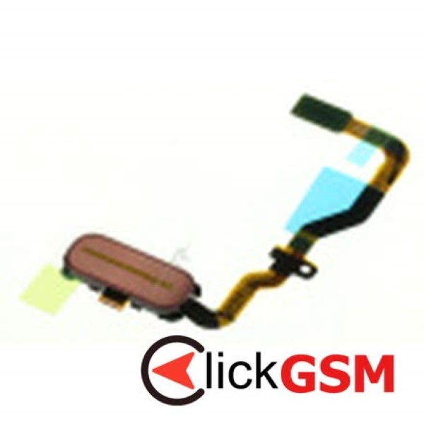Piesa Buton Home Cu Senzor Amprenta Auriu Roz Samsung Galaxy S7 6x2