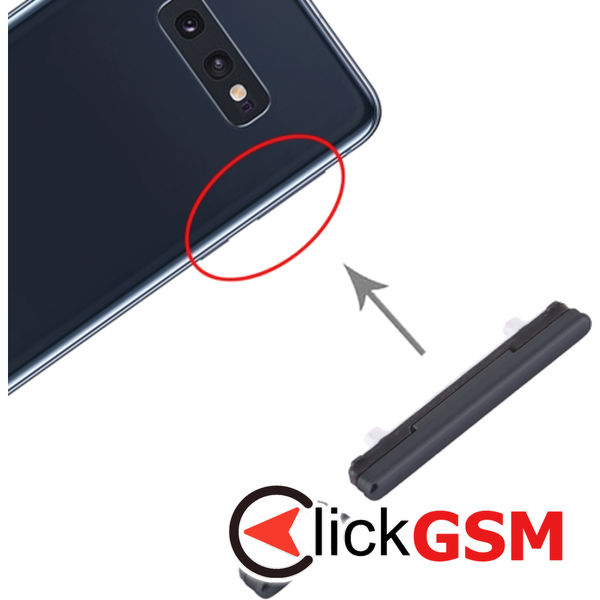 Piesa Piesa Buton Lateral Cu Buton Pornire Si Butoane Volum Black Samsung Galaxy S10e 4bwo