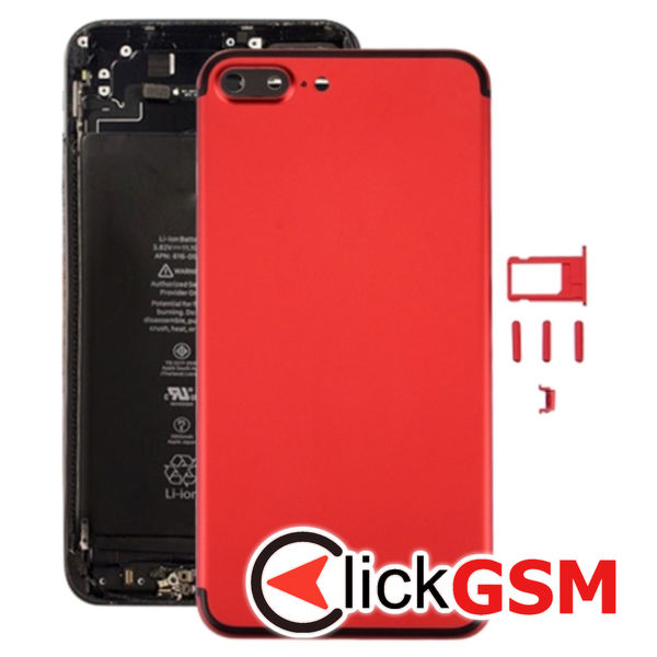 Piesa Piesa Buton Lateral Cu Buton Pornire Si Butoane Volum For Iphone 7 Plus Red Black Apple Iphone 7 Plus 4n1o