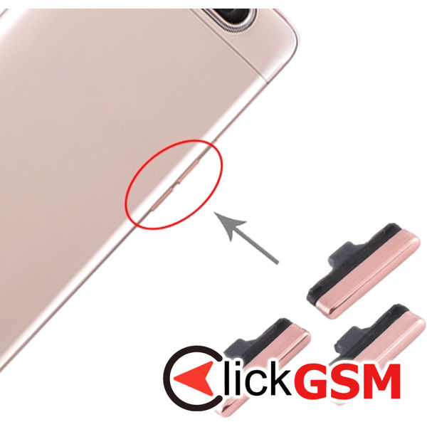 Piesa Piesa Buton Lateral Cu Buton Pornire Si Butoane Volum Gold Samsung Galaxy A80 4cz7