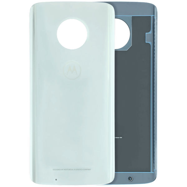 Motorola Moto G6 · Back cover Glass For Motorola Moto G6 (XT1925 / 2018) (Genuine OEM) (Silver)