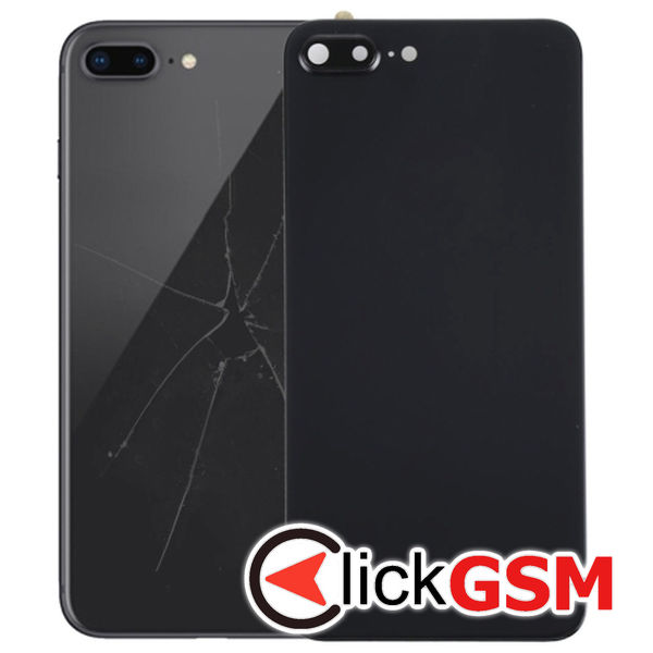 Piesa Capac Spate Black Apple Iphone 8 Plus 4g0e