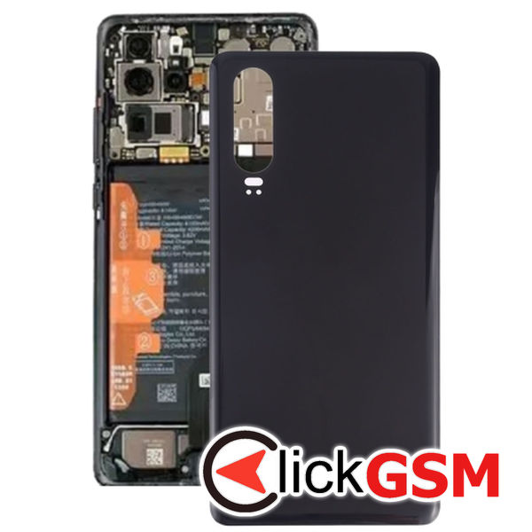 Piesa Capac Spate Black Huawei P30 2bzn