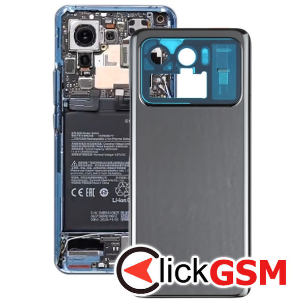 Piesa Capac Spate Black Xiaomi Mi 11 Ultra 25ph