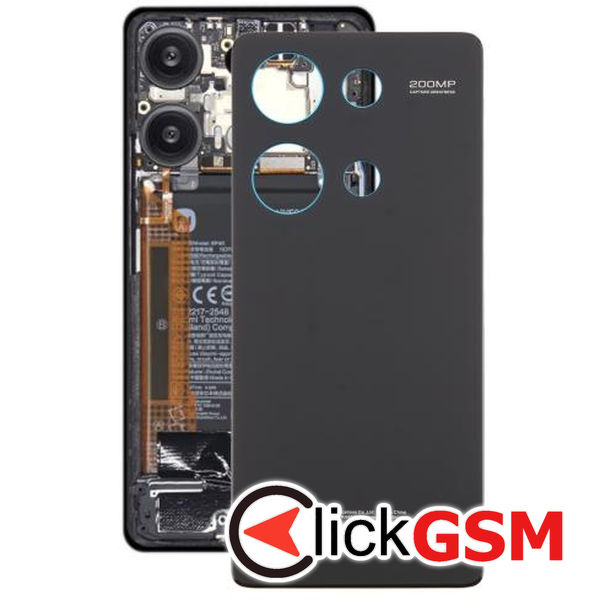 Piesa Capac Spate Black Xiaomi Redmi Note 13 Pro 4g 4p6w