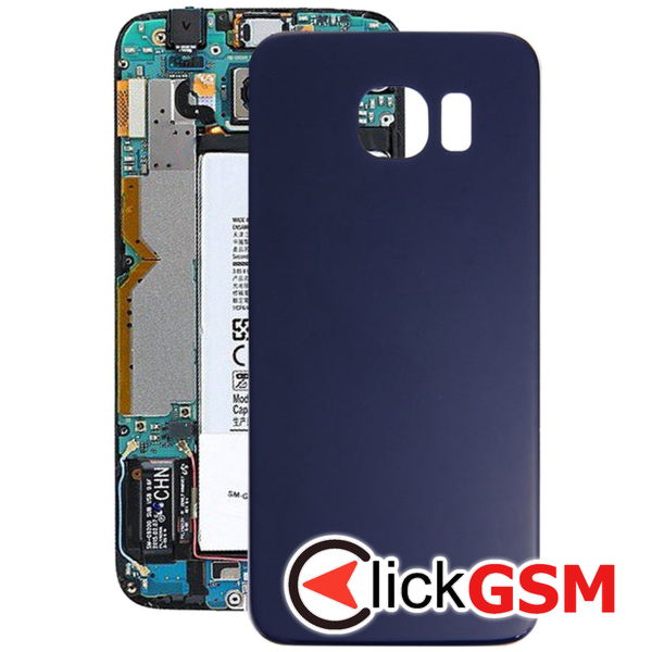 Piesa Piesa Capac Spate Blue Samsung Galaxy S6 Edge 4aoc