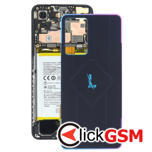 Piesa Piesa Capac Spate Colorful Black Oppo Reno7 Pro 4nwb