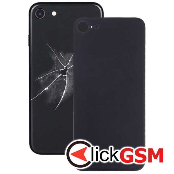 Piesa Capac Spate Cu Adeziv Black) Apple Iphone 8 4g9m