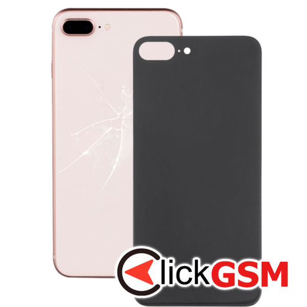 Piesa Capac Spate Cu Adeziv Black Apple Iphone 8 Plus 4g11