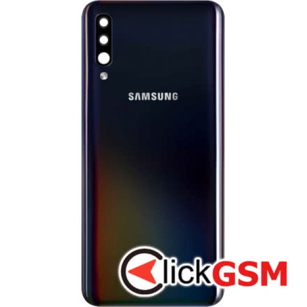 Capac Spate cu Geam Blit Negru Samsung Galaxy A70 1w6t