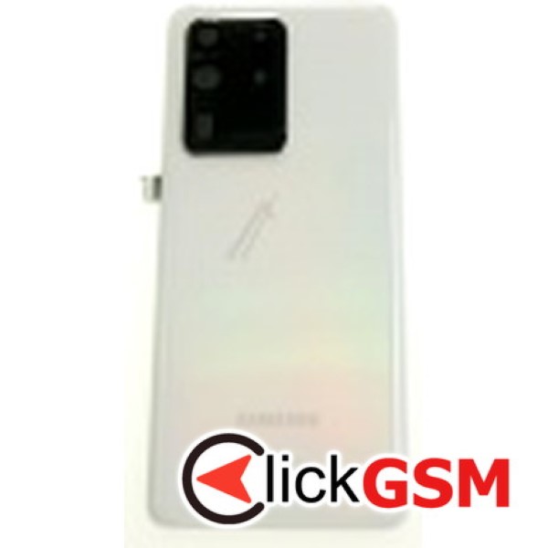 Piesa Capac Spate Cu Geam Camera Alb Samsung Galaxy S20 Ultra 5g Itp