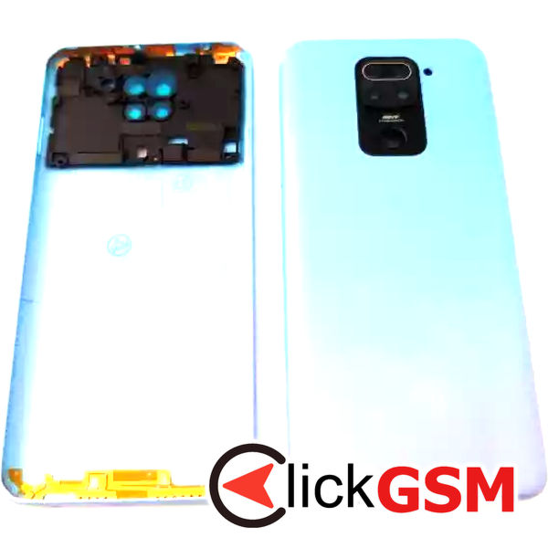 Piesa Piesa Capac Spate Cu Geam Camera Alb Xiaomi Redmi Note 9 Ea1