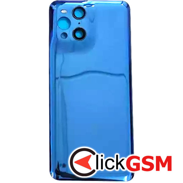 Piesa Capac Spate Cu Geam Camera Albastru Oppo Find X3 2qkv