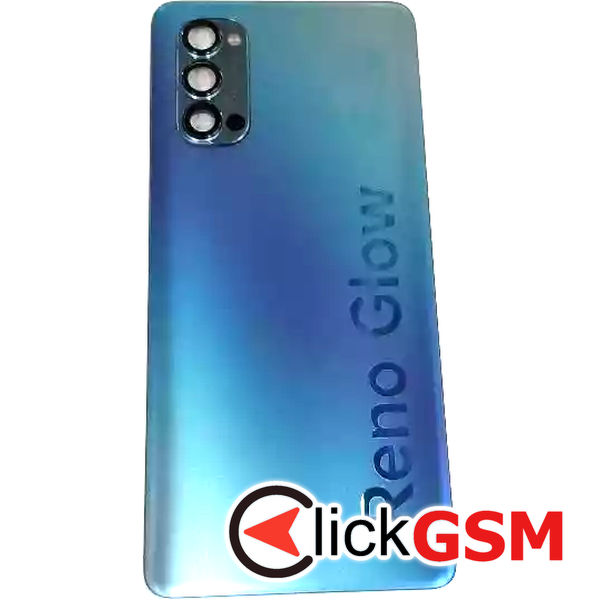 Piesa Piesa Capac Spate Cu Geam Camera Albastru Oppo Reno4 Pro 2qkm