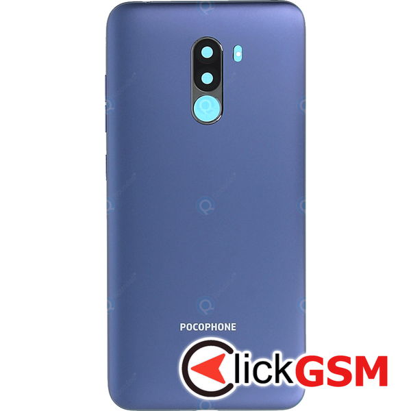 Piesa Capac Spate Cu Geam Camera Albastru Xiaomi Pocophone F1 3de2