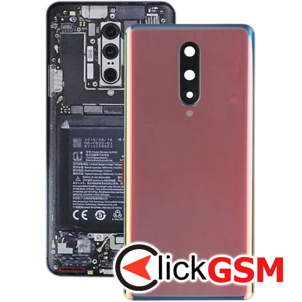 Piesa Capac Spate Cu Geam Camera Argintiu Oneplus 8 21ua