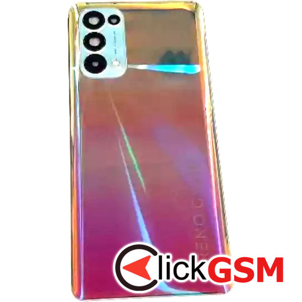 Piesa Capac Spate Cu Geam Camera Argintiu Oppo Reno5 5g 2qi3