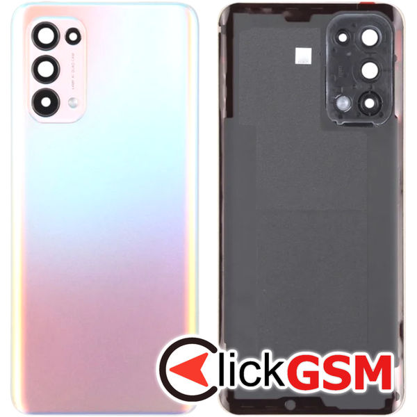 Piesa Capac Spate Cu Geam Camera Argintiu Oppo Reno5 5g 4uhg