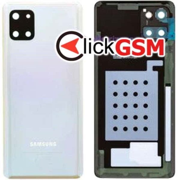 Piesa Capac Spate Cu Geam Camera Argintiu Samsung Galaxy Note10 Lite Tw9